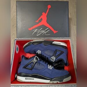 Nike Air Jordan 4 Retro Winterized Loyal Blue Sneakers•CQ9745-401•Size 7Y•W/Box